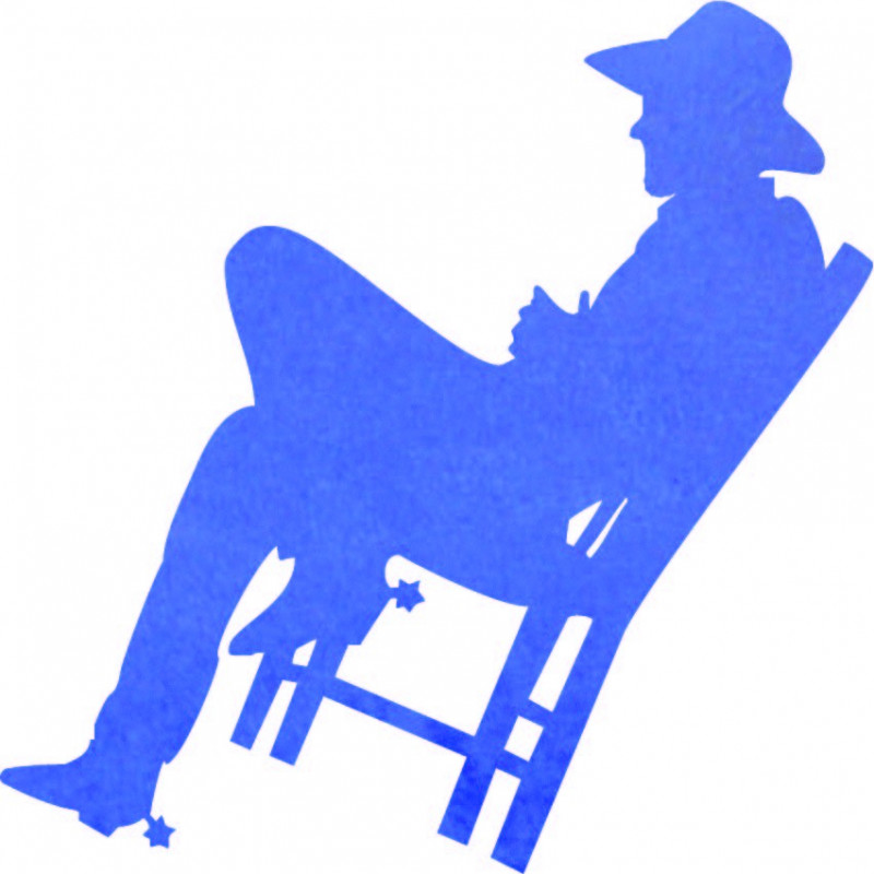 Elegant wooden picture on the wall - COWBOY |...