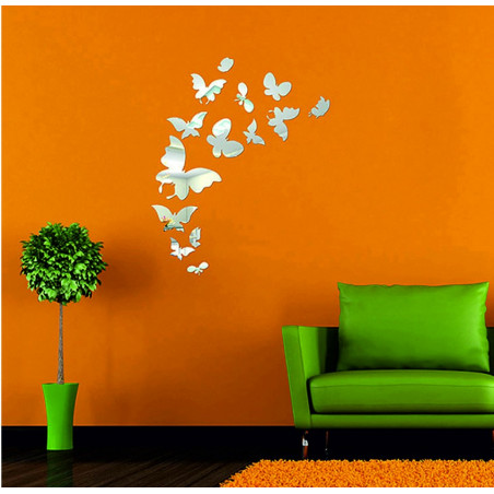 Decorative mirrors. Mirror wall sticker, as a picture or decoration, 3d acrylic sticker Decorative mirrors. Mirror wall sticker, as a picture or decoration, 3d acrylic sticker