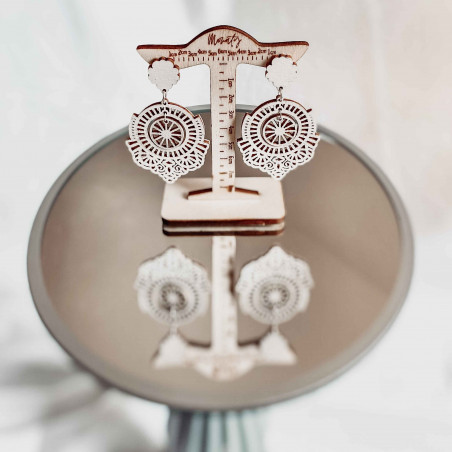 Wooden hanging earrings AVENTIS - MONATY | SENTOP