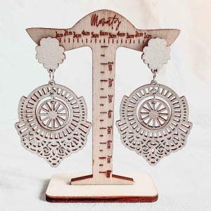 Wooden hanging earrings AVENTIS - MONATY | SENTOP 2