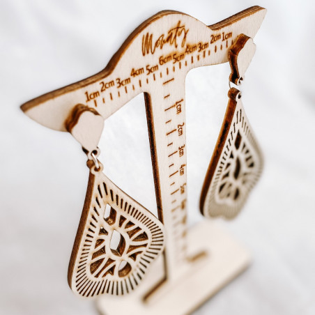 Wooden hanging earrings VALERY - MONATY | SENTOP
