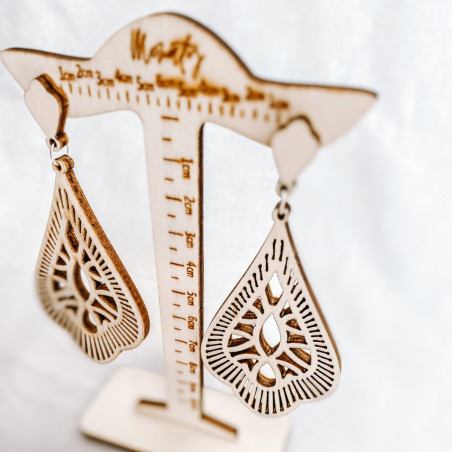 Wooden hanging earrings VALERY - MONATY | SENTOP
