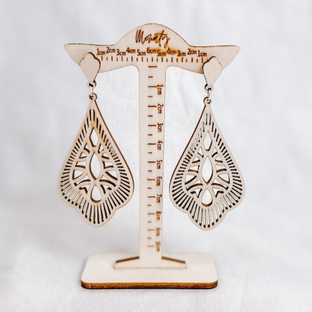 Wooden hanging earrings VALERY - MONATY | SENTOP