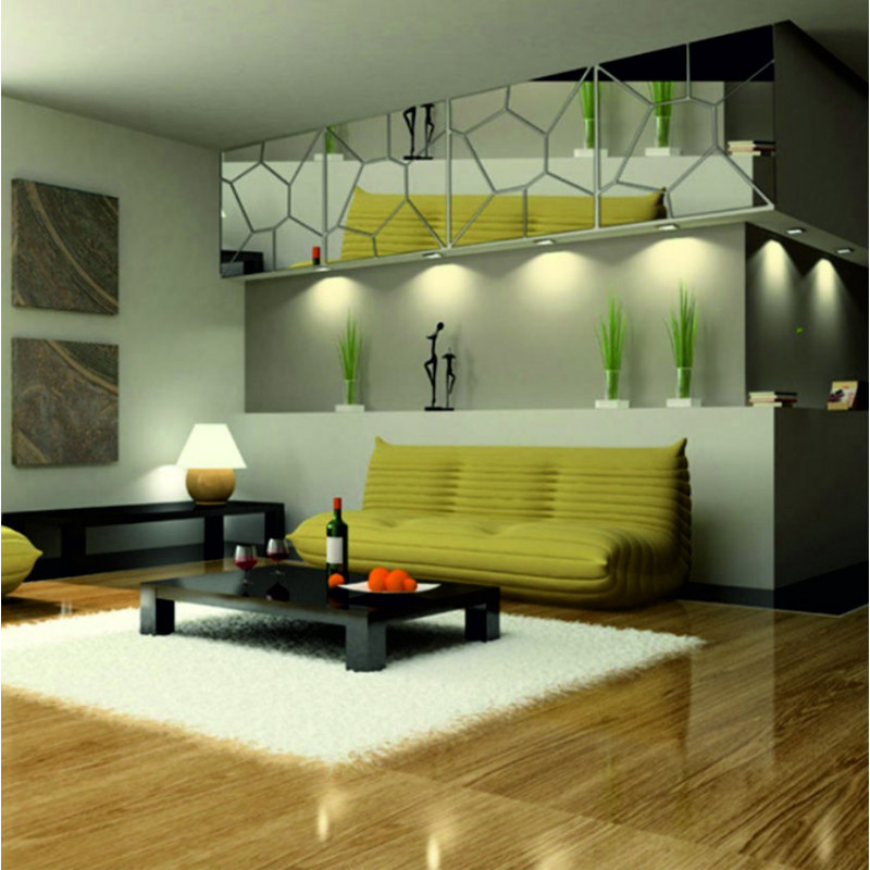 Decorative mirrors. Mirror stickers for the wall, as a picture or decoration, 3D acrylic sticker