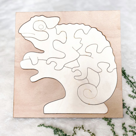 Bicolor wooden montessori insert for children - CHAMELEON POPLAR | SENTOP