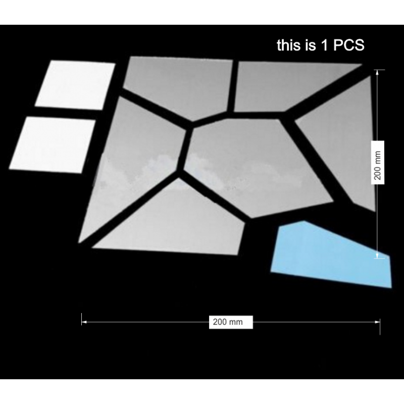 Decorative mirrors. Mirror stickers for the wall, as a picture or decoration, 3D acrylic sticker