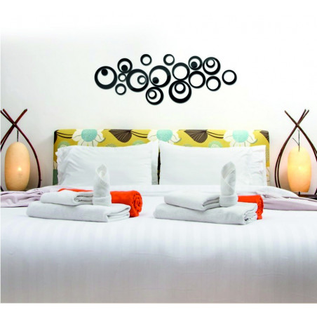 Decorative mirrors. Great 3D adhesive wall clock, modern 3D clock on the wall. Wall clock for the kitchen and the living room.on