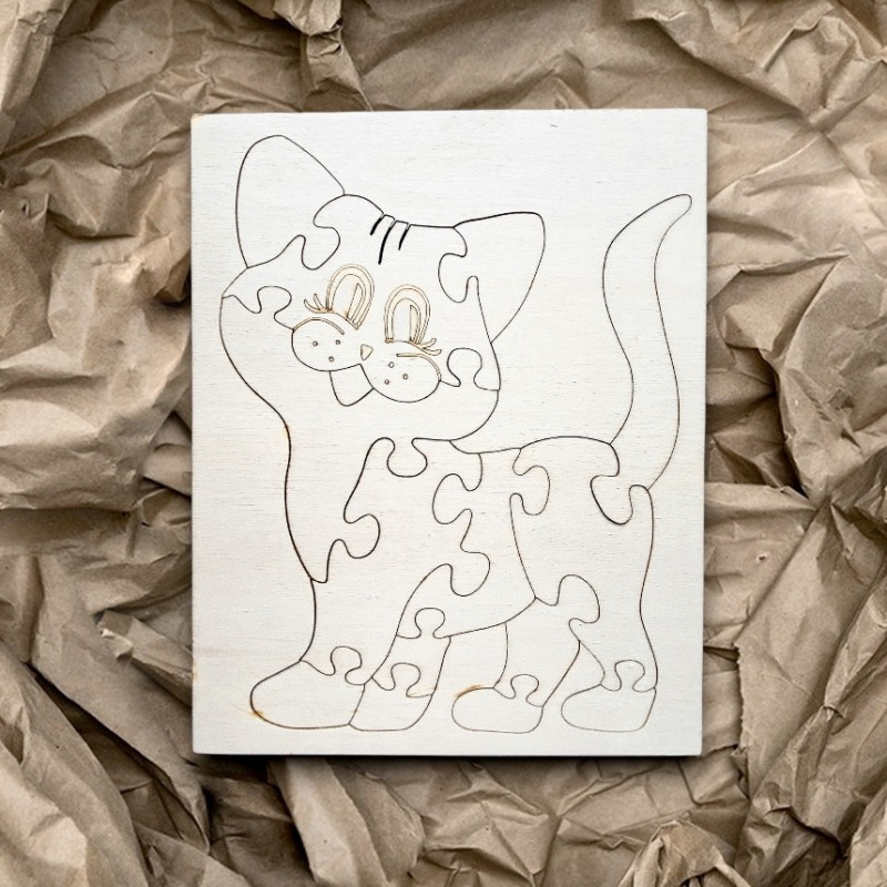 Montessori wooden insert for children - CAT |...