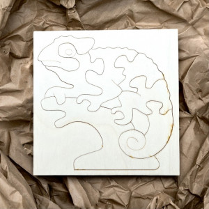 Wooden montessori insert for children - CHAMELEON | SENTOP 2