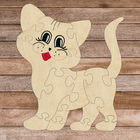 Montessori wooden insert for children - CAT | SENTOP