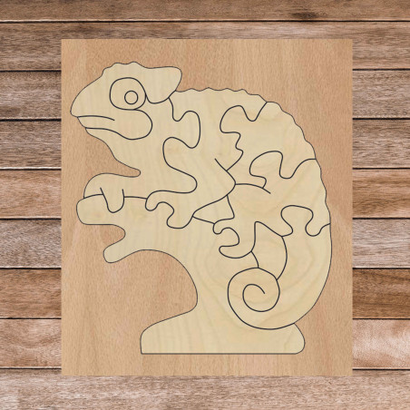 Bicolor wooden montessori insert for children - CHAMELEON POPLAR | SENTOP