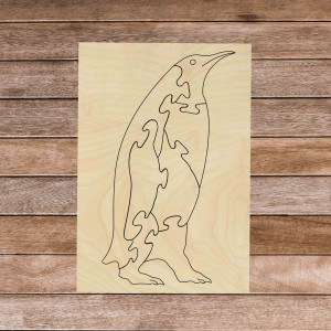 Wooden montessori educational puzzle - Penguin | SENTOP... 2