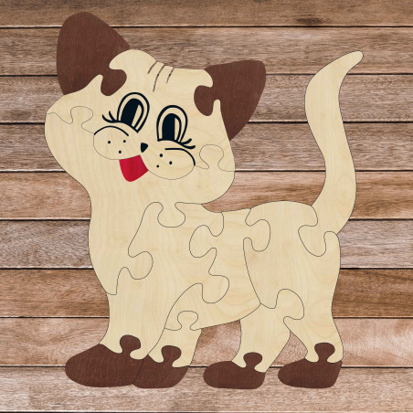 Montessori wooden insert for children - CAT | SENTOP