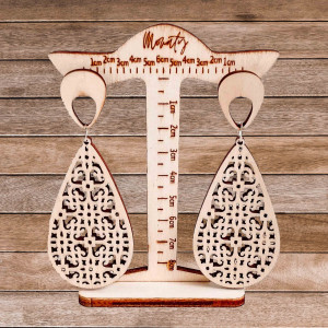 Wooden hanging earrings JULIEN - MONATY | SENTOP 2
