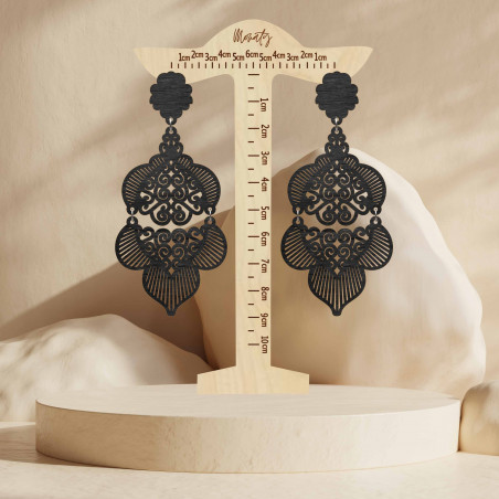 Monaty wood earrings Aurora | SENTOP N010