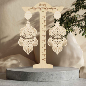 Monaty wood earrings Aurora | SENTOP N010 2