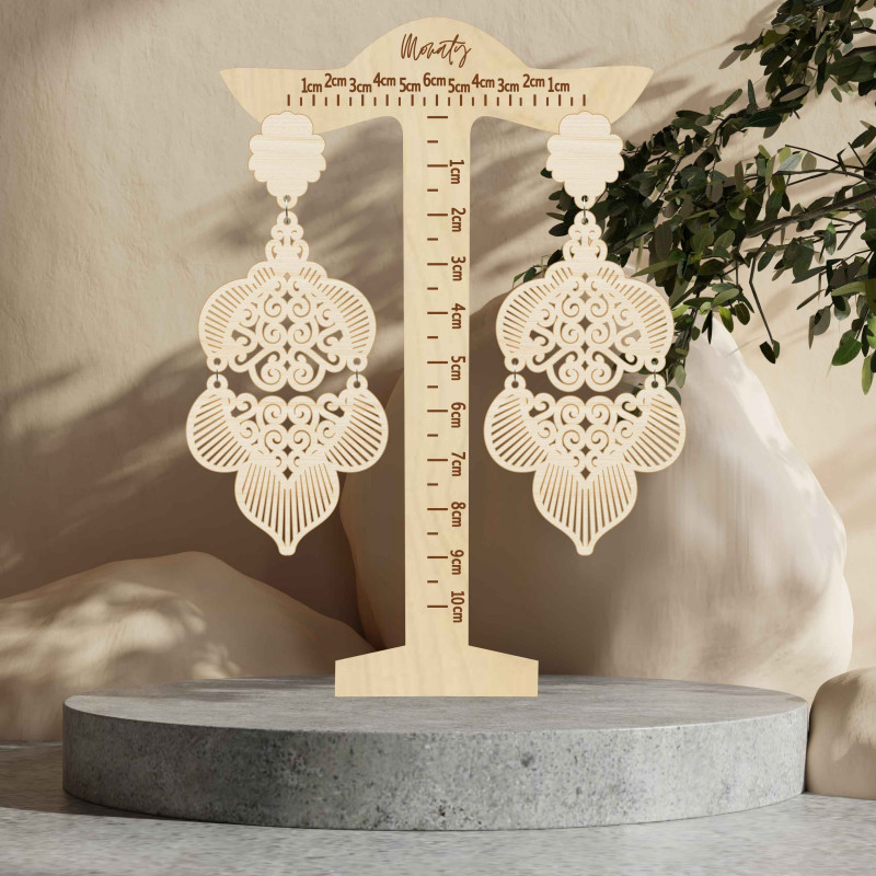 Monaty wood earrings Aurora | SENTOP N010