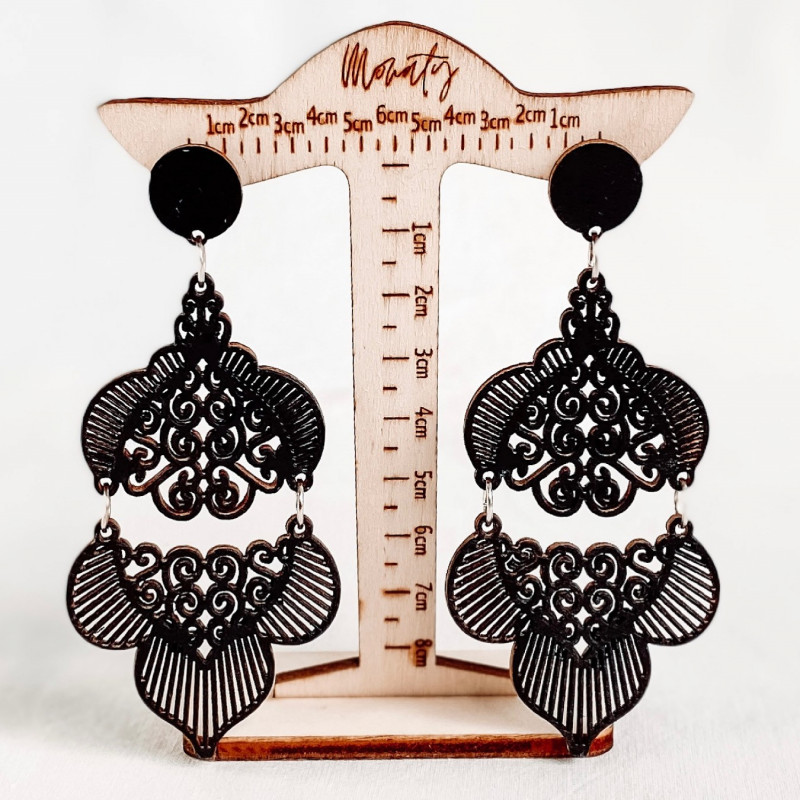 Monaty wood earrings Aurora | SENTOP N010