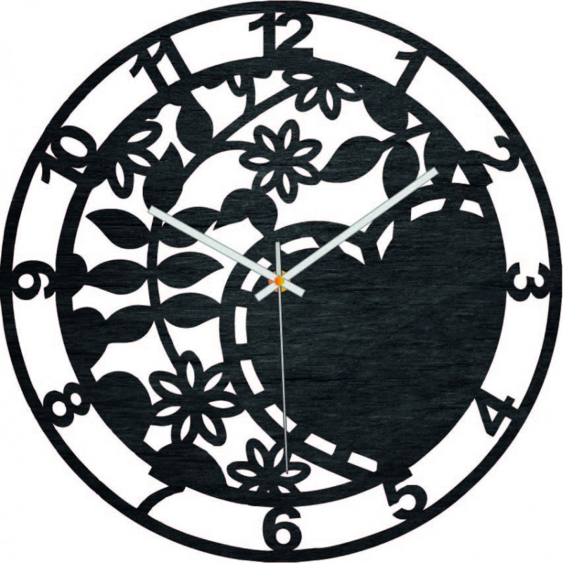 Wooden wall clock nature - ORTORIK