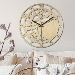 Wooden wall clock nature - ORTORIK 2