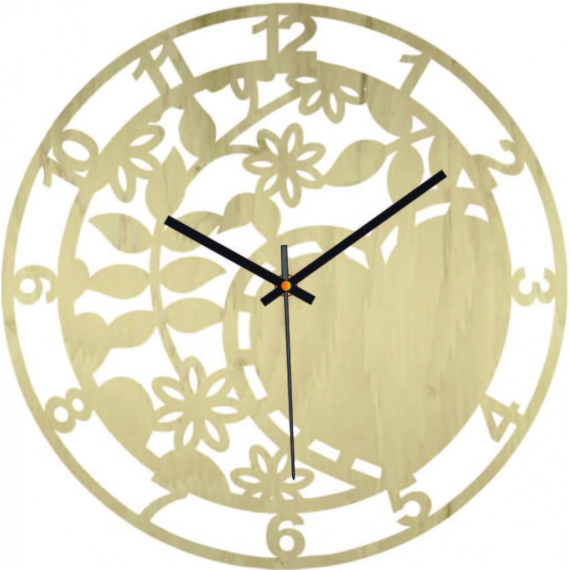 Wooden wall clock nature - ORTORIK
