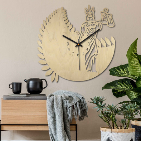 Clock sign of the zodiac - Libra - both black and natural