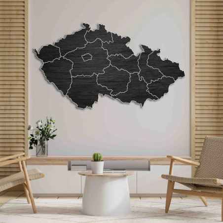 Wooden wall map Czech Republic - 14 pieces | SENTOP