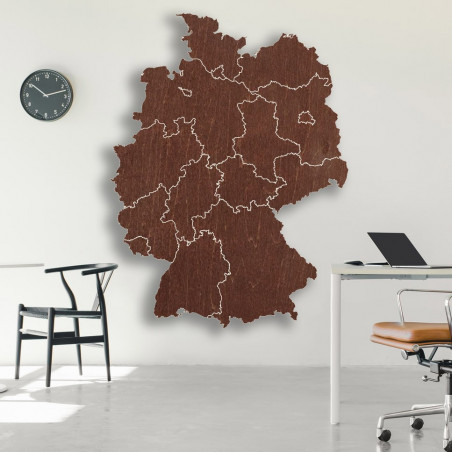 Wooden wall map Germany - 16 pieces | SENTOP