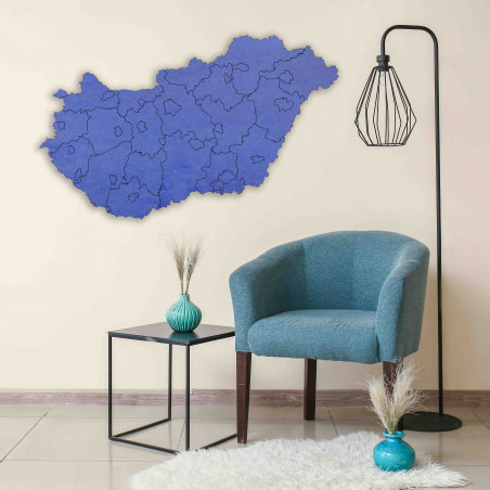 Wooden wall map of Hungary - 40 pieces | SENTOP M005