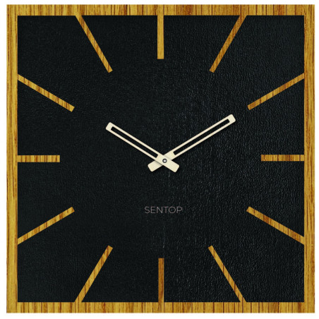 Large wall clock made of HDF DUB - up to 50 x 50 cm