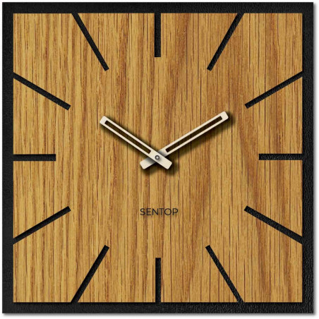 Large wall clock made of HDF DUB - up to 50 x 50 cm