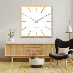 Wooden wall clock made of HDF MAPLE - up to 50 x 50 cm |...