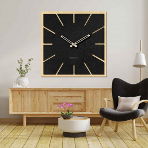 Wooden wall clock made of HDF MAPLE - up to 50 x 50 cm |... 2