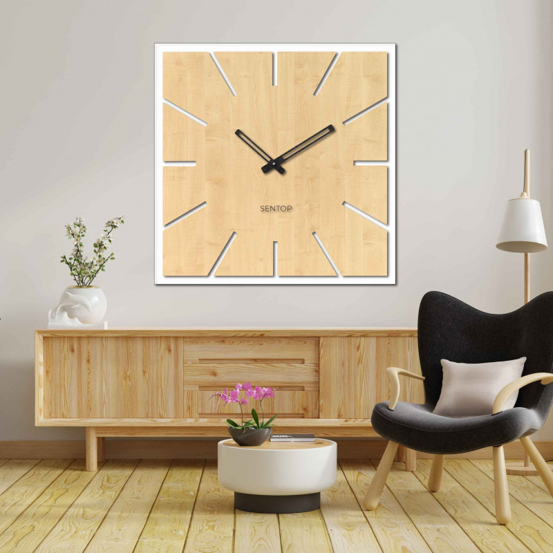 Wooden wall clock made of HDF MAPLE - up to 50...