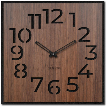 Wooden wall clock - Sentop | HDFK024 | walnut wenge