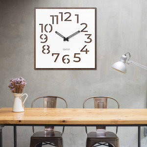 Wooden wall clock - Sentop | HDFK024 | walnut wenge 2