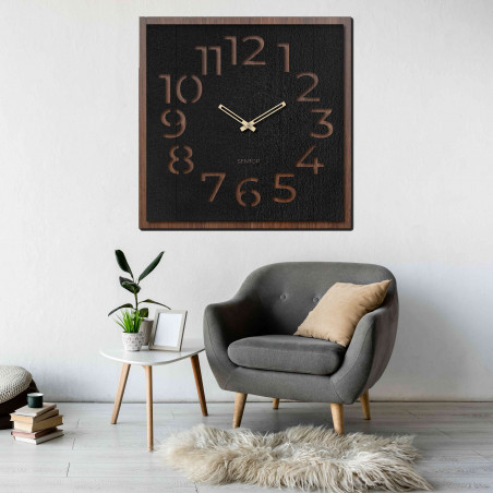 Wooden wall clock - Sentop | HDFK024 | walnut wenge