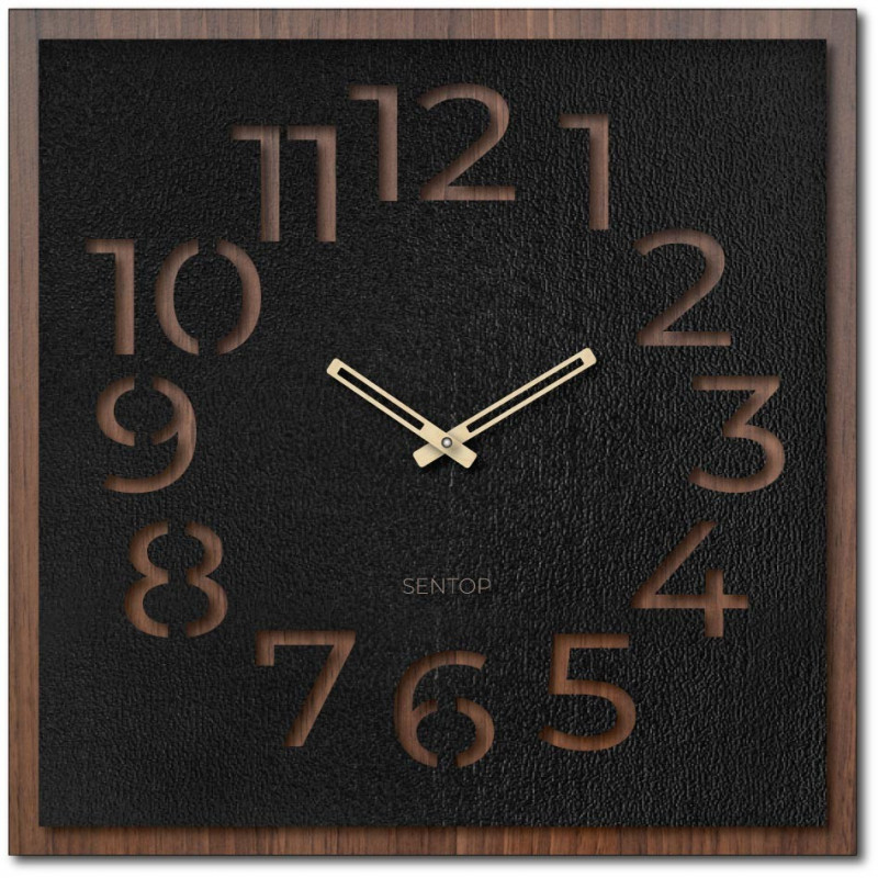 Wooden wall clock - Sentop | HDFK024 | walnut...