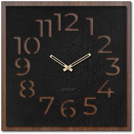 Wooden wall clock - Sentop | HDFK024 | walnut wenge