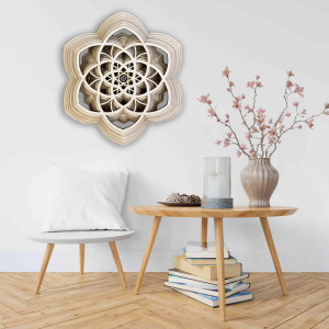 Wooden mandala Harmony made of several layers up to 90 x... 2