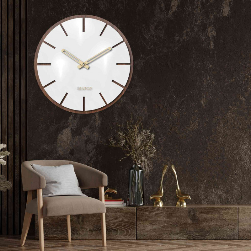 Wooden wall clock - Sentop | HDFK026 | wenge nut