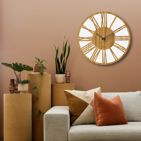 Wooden wall clock Roman numerals - Sentop | HDFK029 | oak