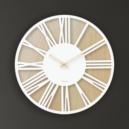 Wooden wall clock Roman numerals - Sentop | HDFK029 | maple
