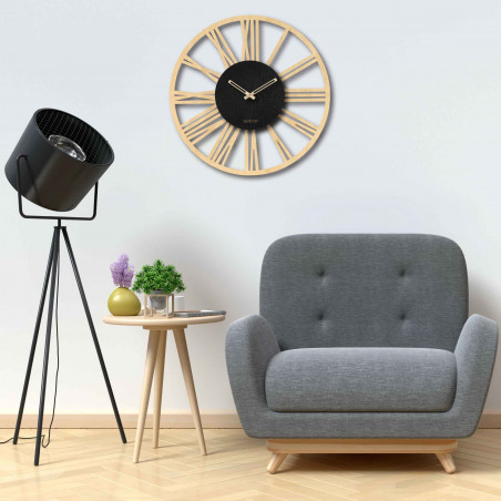 Wooden wall clock Roman numerals - Sentop | maple