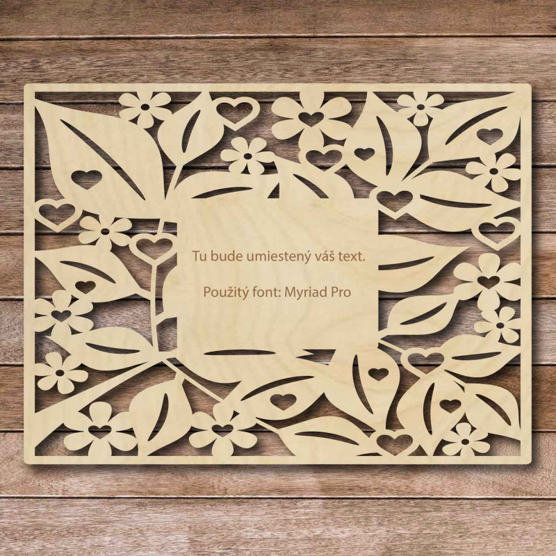 Wooden sign with your own text - up to 80 x 60 cm