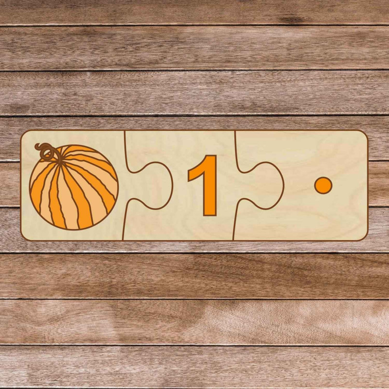 Children's wooden puzzle - Three-piece puzzle...