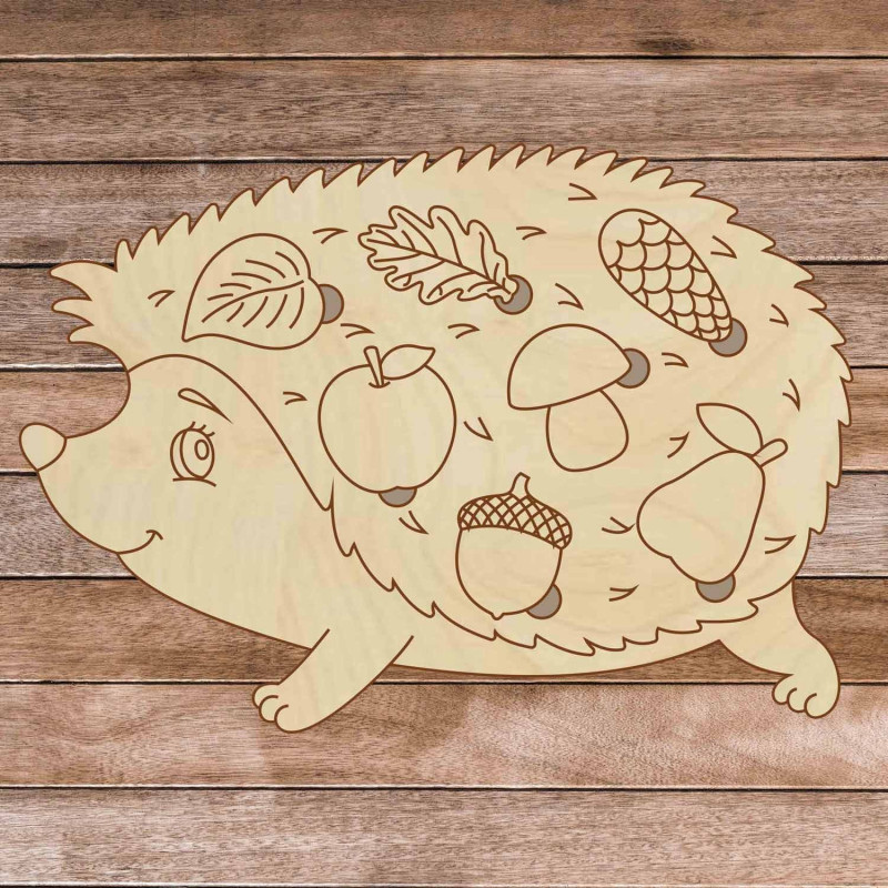 Children's wooden puzzle - Hedgehog in the...