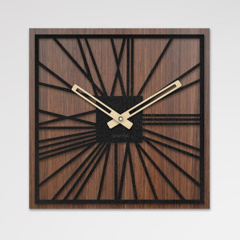 Wooden wall clock - Sentop | HDFK031 | wenge nut