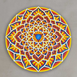Wooden Mandala for wall with feng shui energy | up to 90... 2