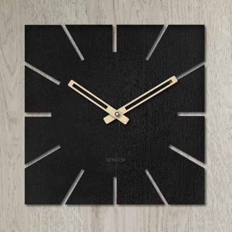 Minimalist clock made of HDF for the modern home. Minimalist clock made of HDF for the modern home.